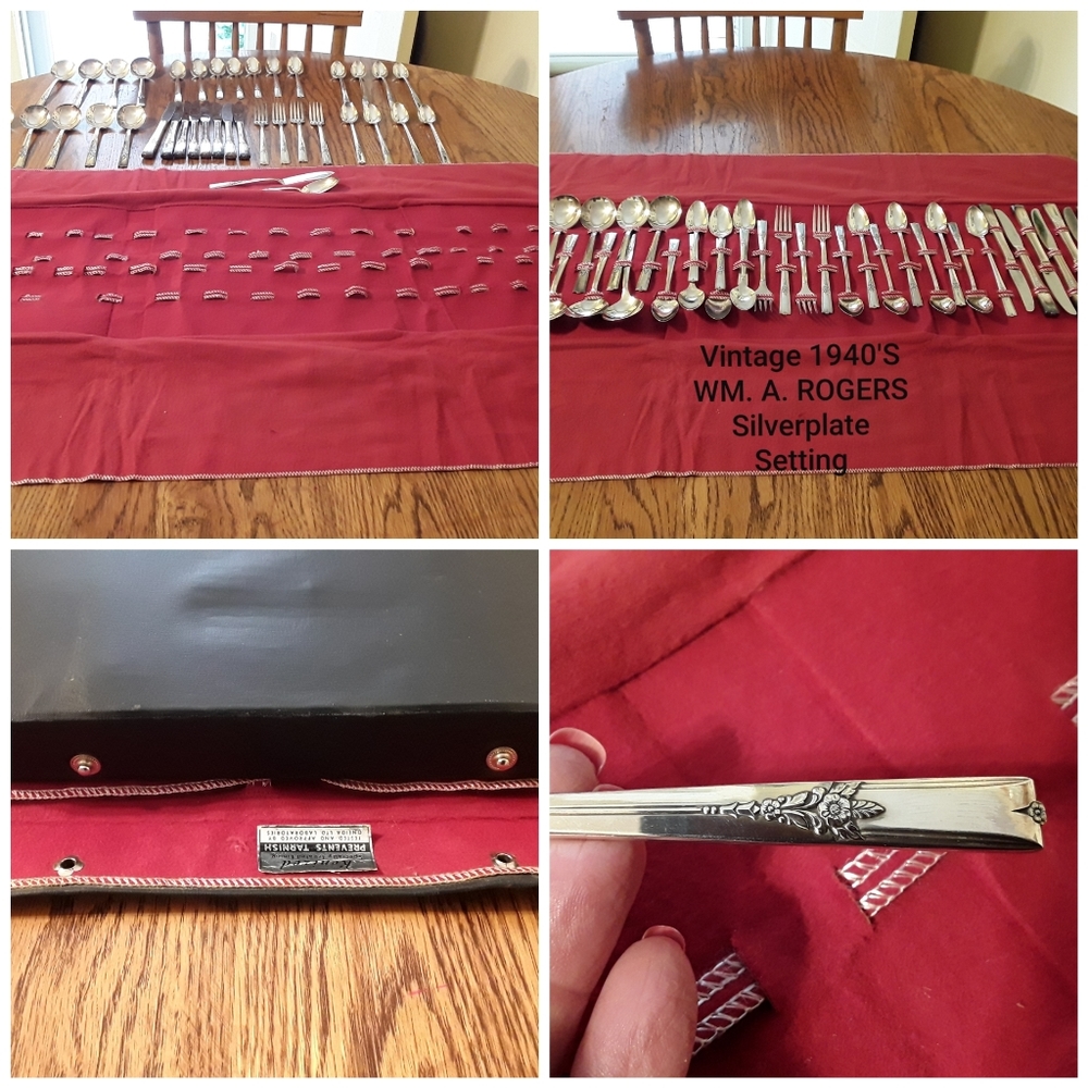 VTG 1940 WM. A. ROGERS AA HEAVY ARTISTIC PATTERN